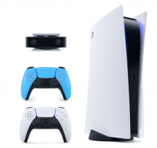 Sony Playstation 5 / PS5 mit 2tem DualSense Starlight & Kamera bei melectronics für 649 Franken