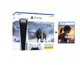 PlayStation 5 + God of War Ragnarök + The Last of Us Part I Bundle - Spielekonsole - Weiss/Schwarz