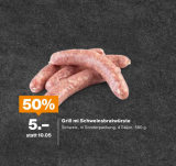 Migros Angebote der Woche: z.B. 4 Grill mi Schweinsbratwürste (560g) für 5 Franken, 20% Rabatt auf Öle u.v.m.