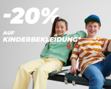 About You: 20% Zusatzrabatt auf Kinderbekleidung, z.B. T-Shirts, Shorts, Kleider, Handschuhe etc. ab 2.90 Franken, inkl. Versand