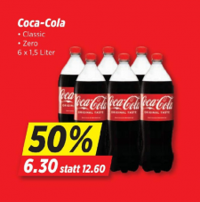 DbDbD – Die besten Deals bei Denner KW36: 6x 1.5l Coca Cola für CHF 6.30, 24x 50cl Erdinger Dosenbier mit 50% Rabatt u.v.m.