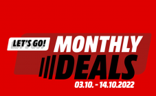 Monthly Deals bei MediaMarkt – bis zum 14.10. von attraktiven Rabatten profitieren!