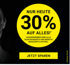 30% auf fast alles bei Import Parfumerie (nur heute!)