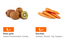 Vitaminfranken bei Migros: 1kg Rüebli oder 500g Kiwis für 1 Franken ab Dienstag, 11.1.