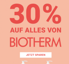 30% auf alles von Biotherm bei Import Parfümerie (15.03.)