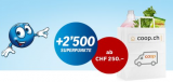 Coop Online: 2500 Superpunkte geschenkt ab einem Bestellwert von 250 Franken