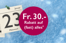 30.- ab MBW 100.- Rabatt bei Orell Füssli