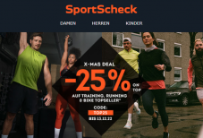 25 % auf Training-, Running- & Bike-Topseller bei SportScheck (bis 13.12., ab CHF 30.-)