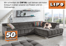 LIPO: 50 Franken Rabatt ab 249 Franken Bestellwert (nicht auf reduzierte Artikel anwendbar)