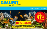 10% Rabatt auf das gesamte Aquaristiksortiment bei Qualipet