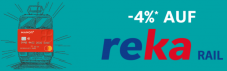 Manor: 4% Rabatt auf Reka-Rail-Schecks (bis 1500 Franken Bestellwert) mit der gratis Manor-Mastercard
