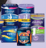 Zur Rose: 20% Rabatt auf die Marken Always (nur Monatshygiene) und Tampax