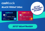 CHF 50.- Gutschrift und bis zu CHF 100.- Bonus bei Kreditkarte von cashback-cards.ch