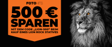 Rollei Lion Rock Stative -500€ Gutschein – z.B. Rollei Lion Rock Traveler S Black Edition für 226,06 € (zzgl. Zoll- + Verzollungskosten)