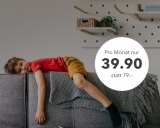 Sunrise Up Internet L (1Gbit/s, Glasfaser oder HFC) bei Alao für CHF 39.90 / Mt., inkl. CHF 150.- Shopping Gutschein + CHF 35.- Cashback