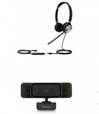 Yealink USB Headset UH36D UC Duo (Rauschunterdrückung, Microsoft Teams) inkl. gratis Full-HD 4smarts Universal Webcam bei DayDeal