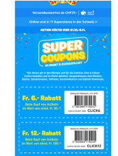 CHF 6-12.- sparen ab CHF 50-100.- bei SmythysToys (12% bis zum 06.11.)