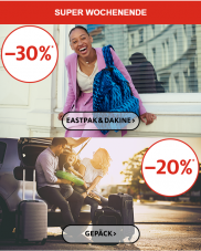Bis 30% Rabatt auf Eastpak, Dakine und Gepäck bei Manor (bis 06.09.)