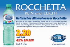 Rocchetta 6×0,5l für CHF 2.20 statt CHF 3.90