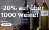 20% Rabatt auf über 1000 Weine bei Manor