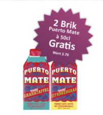 2x Brik Puerto Mate à 50cl gratis für NL-Abonnenten beim Rio Getränkemarkt