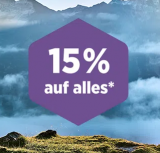 15% Rabatt auf alles ausser reduzierte Artikel bei SportX