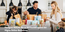 Migros Online Gutschein bis 30 CHF Rabatt für Famigros-Mitglieder