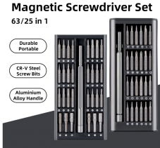 25 in 1 Micro-Schraubendreher Set Vollmetall, 4 mm Sechskantschaft Bits bei AliExpress