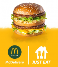 JUST EAT: 1x gratis Lieferung bei McDonalds (MBW: CHF 18.-)