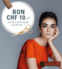 Gidor Gutschein für 10 Franken Rabatt ab 40 Franken Servicewert