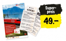Spezial-Tageskarte: Einen Tag durch die Schweiz fahren für CHF 49.- (ab 16.08. bis 12.09.)