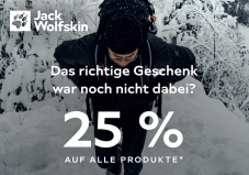 Jack Wolfskin: 25% Rabatt auf alle Produkte bis 01.01.23 + 10 Franken Rabatt ab 100 Franken Bestellwert