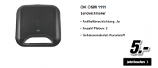 CHF 5.- Artikel bei MediaMarkt: Sandwichmaker, Bügeleisen, Toaster, Wasserkocher