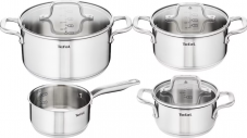 Tefal Kochgeschirr-Set Virtuoso mit 3 Kopftöpfen und 1 Stielkasserolle - Manor Karte + Newsletter Gutschein anwenden