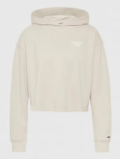 TOMMY JEANS Damen Kapuzenpullover in beige in den Grössen XS, S, M und L bei Manor