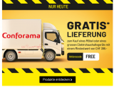 Gratis Lieferung bei Conforama (nur heute - ab CHF 399.- Bestellwert)