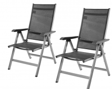 AmazonBasics - Terassenstuhl, 5-Stufen verstellbar, Doppelpack für 64 Franken (32 pro Stuhl)