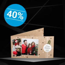 40% Rabatt auf Weihnachts- / Neujahrskarten + gratis Versand ab CHF 50.- bei smartphoto