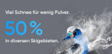 Ski Tickets zum halben Preis bei Ticketcorner
