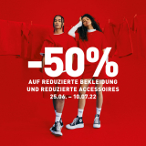 Snipes Summer Sale:  Bis zu 50% Rabatt auf reduzierte Bekleidung und Accessoires