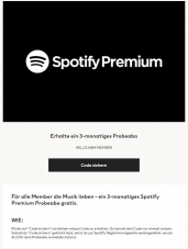 Spotify Premium: 3 Monate gratis via H&M Konto (kostenlos)