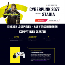 Google Stadia, Cyberpunk 2077, Chromecast Ultra, Stadia Controller