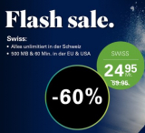 60% Rabatt auf Salt Swiss – CHF 24.95/ Mt.