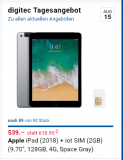 Tagesdeal auf iPad 6.Gen 128 GB LTE für 539 CHF