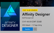 Affinity Photo und Designer je 30% billiger im Microsoft Store