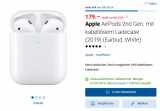Digitec Tagesangebot - 179.- statt 229.- Apple AirPods 2nd Gen. mit kabellosem Ladecase (2019)