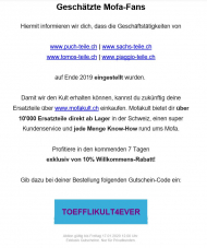 10% Rabatt bei Mofakult.ch