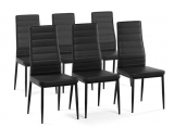 6 Schwarze Stühle im Set bei Conforama Günstig noch bis Sonntag