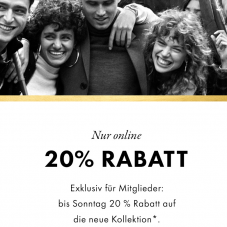 20% auf die neue Kollektion bei WE Fashion, z.B. OFFENE DAMENSTRICKJACKE für CHF 109.95 statt CHF 137.44