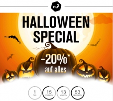 nu3 Halloween Special 20% auf ALLES